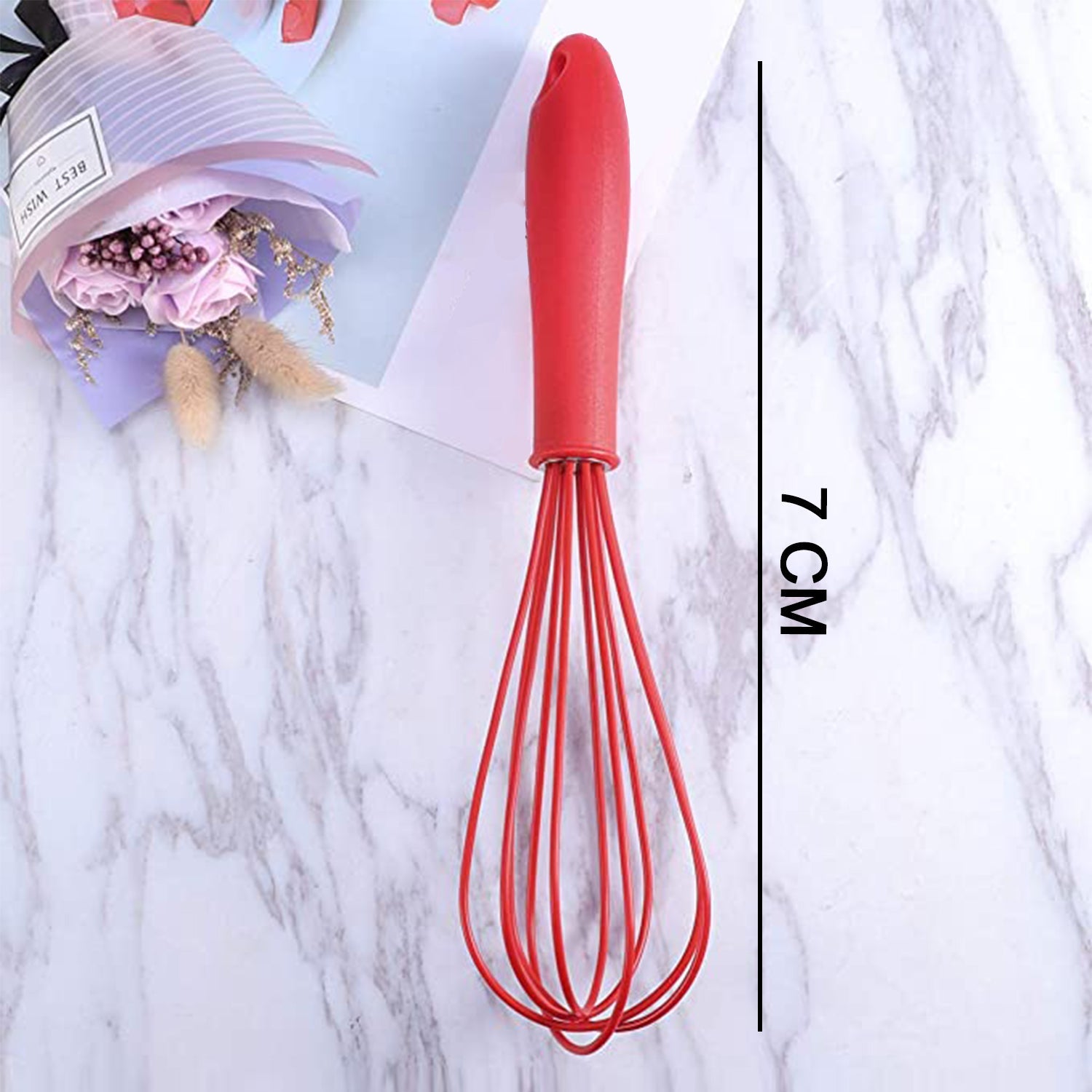 2930 Manual Whisk Mixer Silicone Whisk, Cream Whisk, Flour Mixer, Rotary Egg Mixer, Kitchen Baking Tool. DeoDap 2930 Manual Whisk Mixer Silicone Whisk, Cream Whisk, Flour Mixer, Rotary Egg Mixer, Kitchen Baking Tool. DeoDap